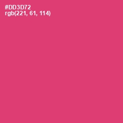 #DD3D72 - Cerise Red Color Image