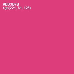 #DD3D7B - Cerise Red Color Image