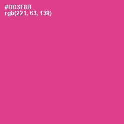 #DD3F8B - Cerise Color Image