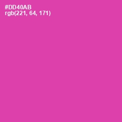 #DD40AB - Brilliant Rose Color Image