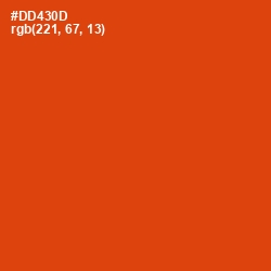 #DD430D - Grenadier Color Image