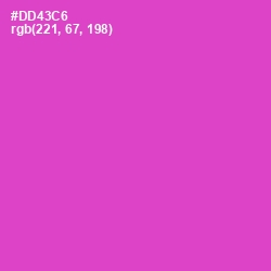 #DD43C6 - Fuchsia Pink Color Image