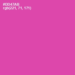 #DD47AB - Brilliant Rose Color Image