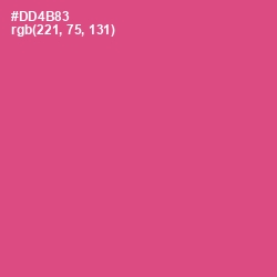 #DD4B83 - Mulberry Color Image