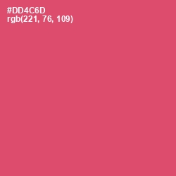 #DD4C6D - Cabaret Color Image