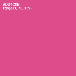 #DD4C8B - Mulberry Color Image