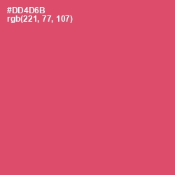 #DD4D6B - Cabaret Color Image