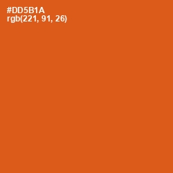 #DD5B1A - Orange Roughy Color Image