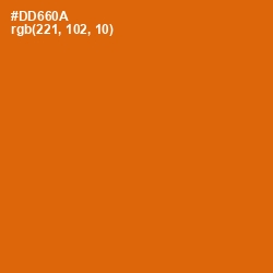 #DD660A - Bamboo Color Image