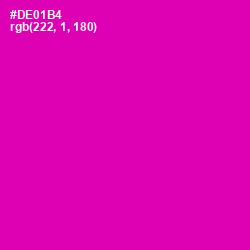 #DE01B4 - Hollywood Cerise Color Image