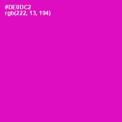 #DE0DC2 - Shocking Pink Color Image