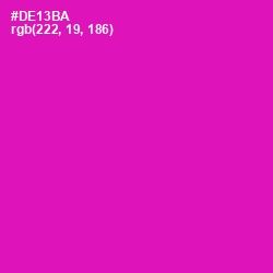 #DE13BA - Hollywood Cerise Color Image