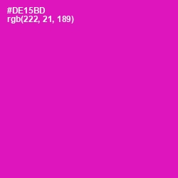 #DE15BD - Hollywood Cerise Color Image