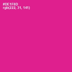#DE1F8D - Red Violet Color Image