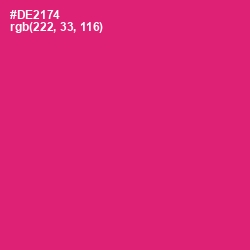 #DE2174 - Cerise Red Color Image