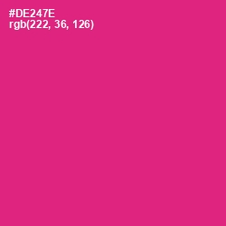 #DE247E - Cerise Red Color Image