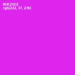 #DE25EE - Razzle Dazzle Rose Color Image