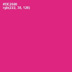 #DE2680 - Cerise Color Image