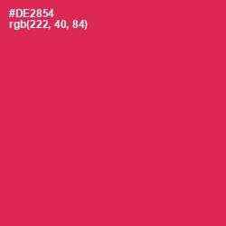 #DE2854 - Maroon Flush Color Image
