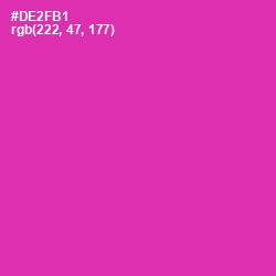 #DE2FB1 - Persian Rose Color Image