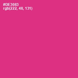 #DE3083 - Cerise Color Image