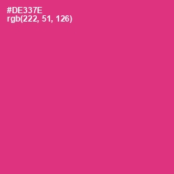 #DE337E - Cerise Red Color Image