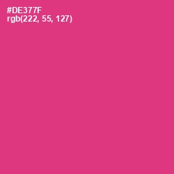 #DE377F - Cerise Red Color Image