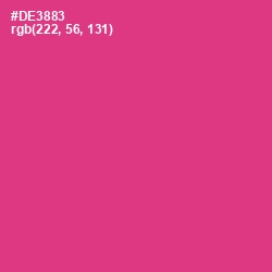 #DE3883 - Cerise Color Image