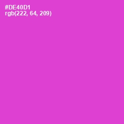 #DE40D1 - Fuchsia Pink Color Image