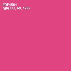 #DE4581 - Mulberry Color Image