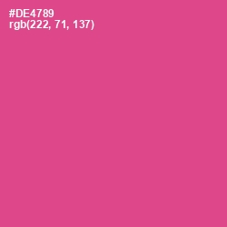 #DE4789 - Mulberry Color Image