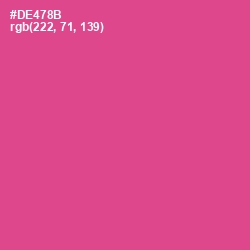 #DE478B - Mulberry Color Image