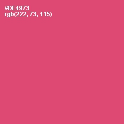 #DE4973 - Cabaret Color Image