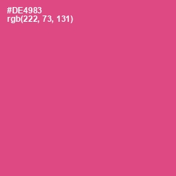#DE4983 - Mulberry Color Image