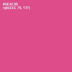 #DE4C89 - Mulberry Color Image