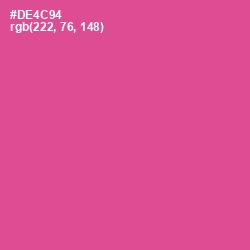 #DE4C94 - Mulberry Color Image