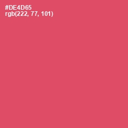 #DE4D65 - Cabaret Color Image