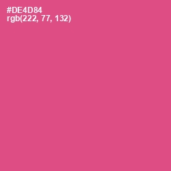 #DE4D84 - Mulberry Color Image