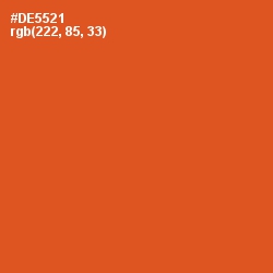 #DE5521 - Flame Pea Color Image