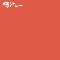 #DE5A49 - Chestnut Rose Color Image