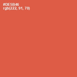 #DE5B46 - Chestnut Rose Color Image