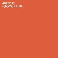 #DE5D3C - Flame Pea Color Image