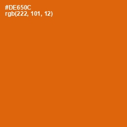 #DE650C - Bamboo Color Image