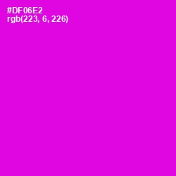 #DF06E2 - Purple Pizzazz Color Image