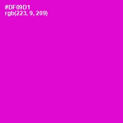 #DF09D1 - Purple Pizzazz Color Image