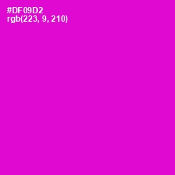 #DF09D2 - Purple Pizzazz Color Image