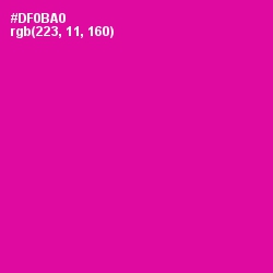 #DF0BA0 - Hollywood Cerise Color Image