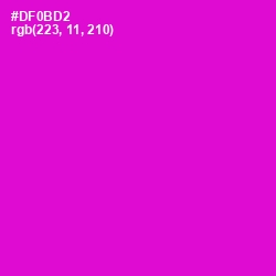 #DF0BD2 - Purple Pizzazz Color Image