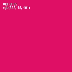 #DF0F65 - Razzmatazz Color Image