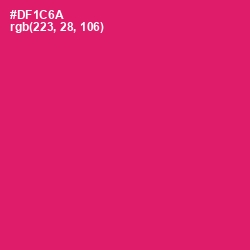 #DF1C6A - Cerise Red Color Image